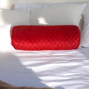 Minky Dots Bolster Pillow Covers, Bedroom Bolster Cover