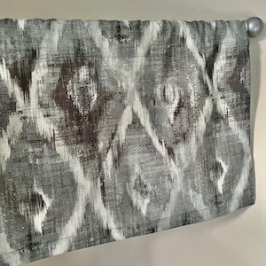 Window Valance, Sades of Green and Brown Valance, Window Treatment, 50x15 Valance