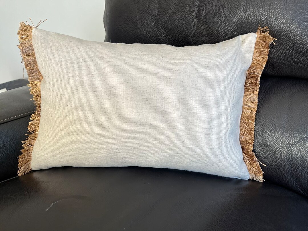Lumbar Pillow Cover, 14''x20'' Khaki Lumbar Pillow Cover, Decorative