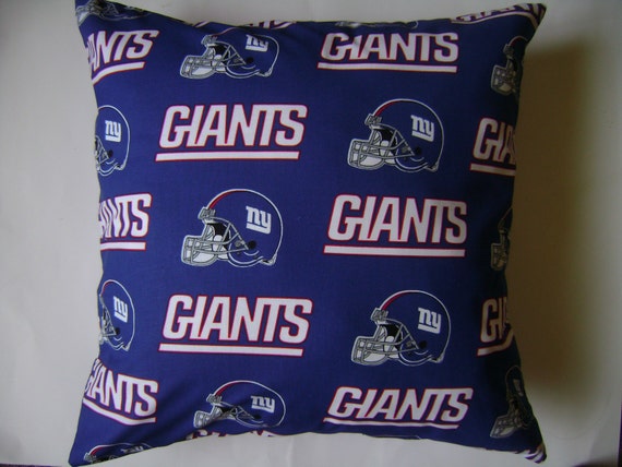 Ny Giants Pillow Cover Sports Pillow Cover Pillow Cover Etsy
