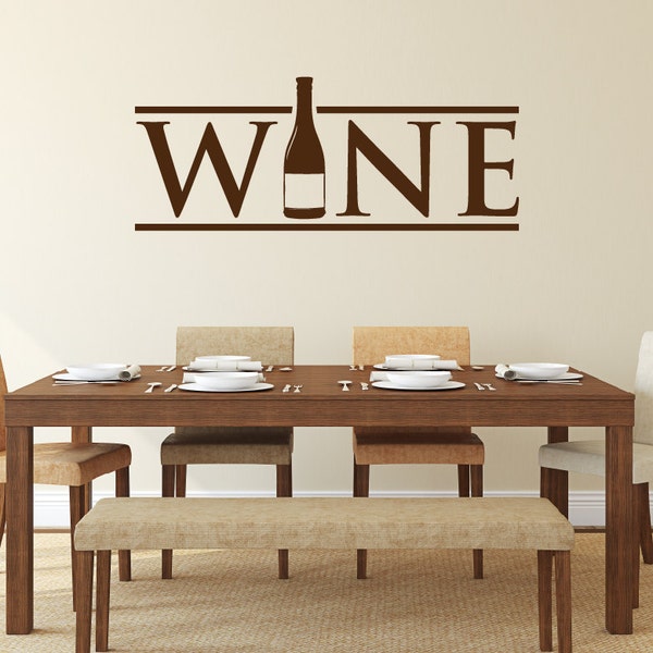 Wine Wall Decal Etsy