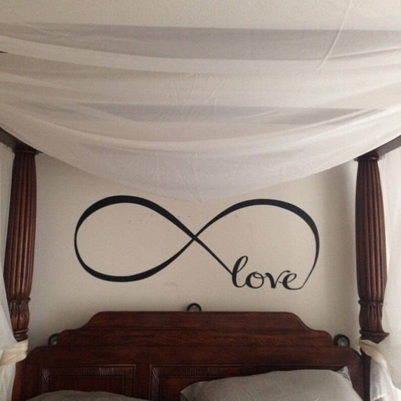 Love Infinity Symbol Bedroom Wall Decal Love Decor Love - Etsy