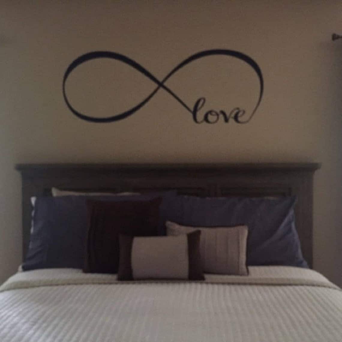 Love Infinity Symbol Bedroom Wall Decal Love Decor Love - Etsy