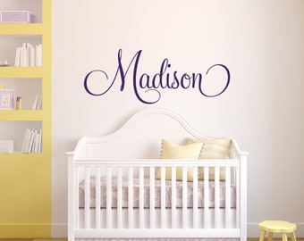 Personalized Childrens Wall Decal - Girls Name Wall Decal - Nursery Wall Decal - Personalized Name Decal - Vinyl Wall Decal