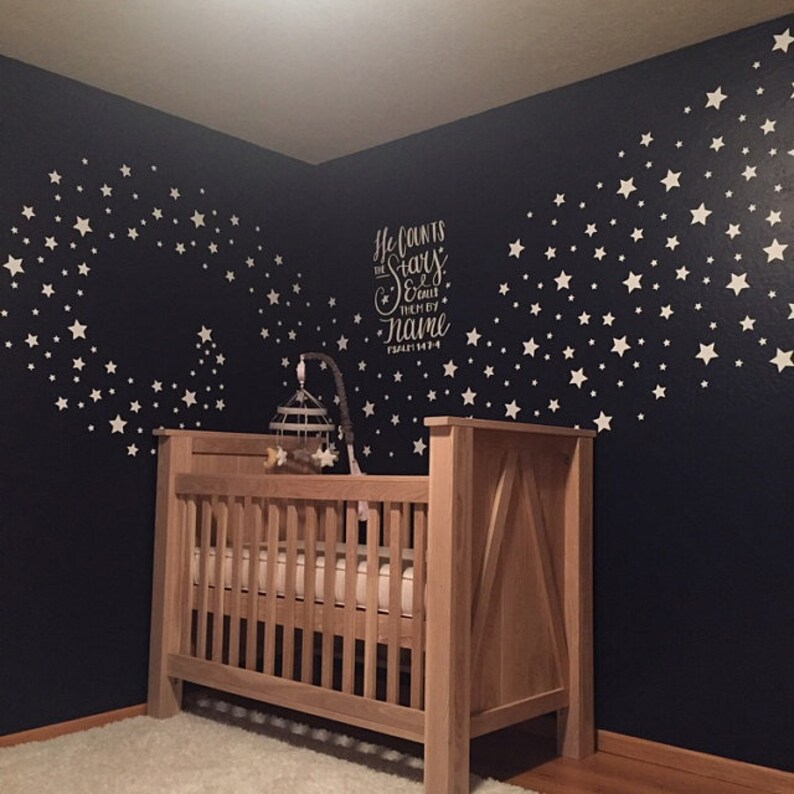 Star Wall Decals Nursery Wall Decals Confetti Star Decals Etsy
