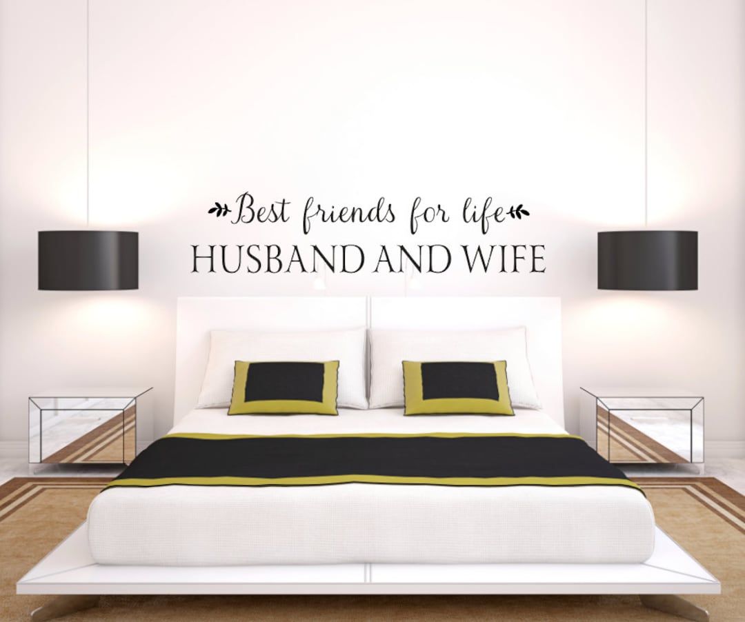 Best Friends for Life Husband and Wife Wall Decal Bedroom Etsy