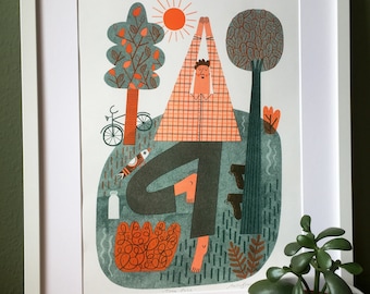 Treepose Riso-Print