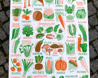 Saisonkalender für Gemüse / Veggie Calendar