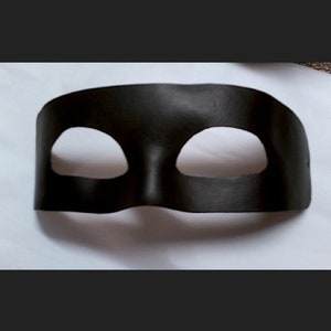 Black Leather Unisex Cosplay Mask