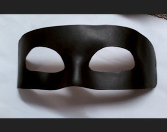 Black Leather Unisex Cosplay Mask