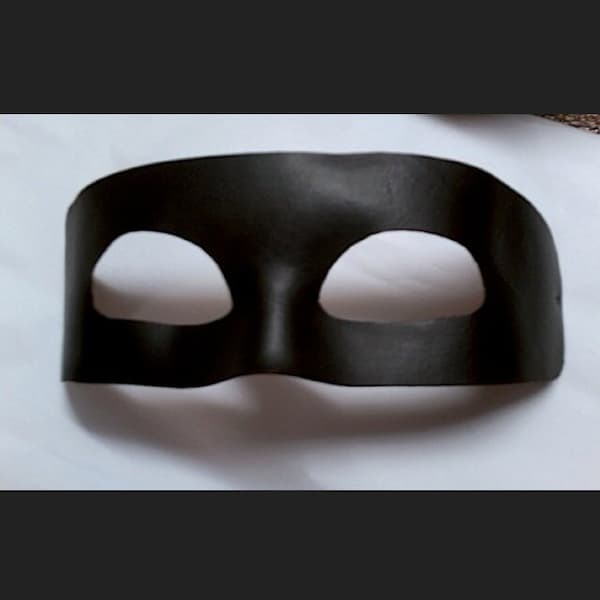 Black Leather Unisex Cosplay Mask
