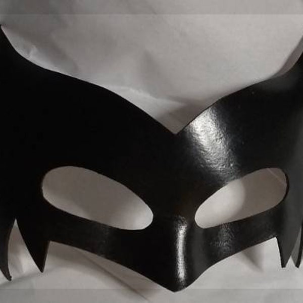 Black Leather New Bat girl Mask Inspired Batwoman