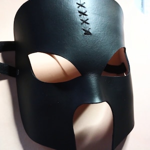 Black Leather Gladiator Mask