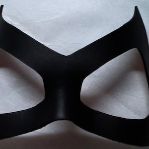 Harley Q Inspired Black Leather Mask