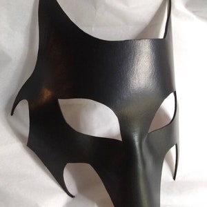 Leather Wolf Direwolf Mask Customizable Can be worn with glasses