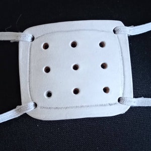 White Leather Ghoul Eyepatch