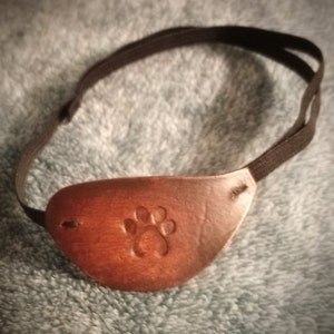 Custom Leather eyepatch for dogs