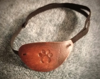 Leather eyepatch for dogs