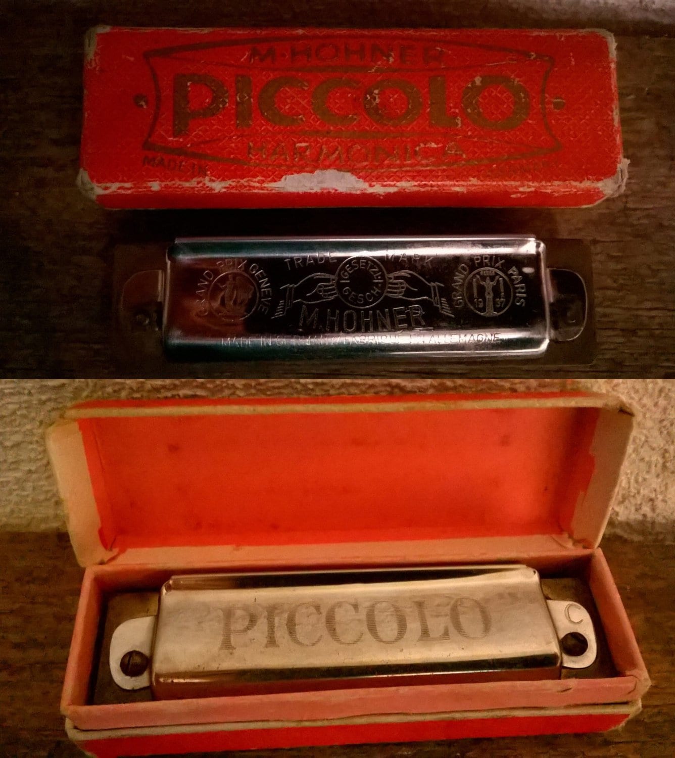 Original Antique Dated 1937 grand Prix Paris Hohner Piccolo