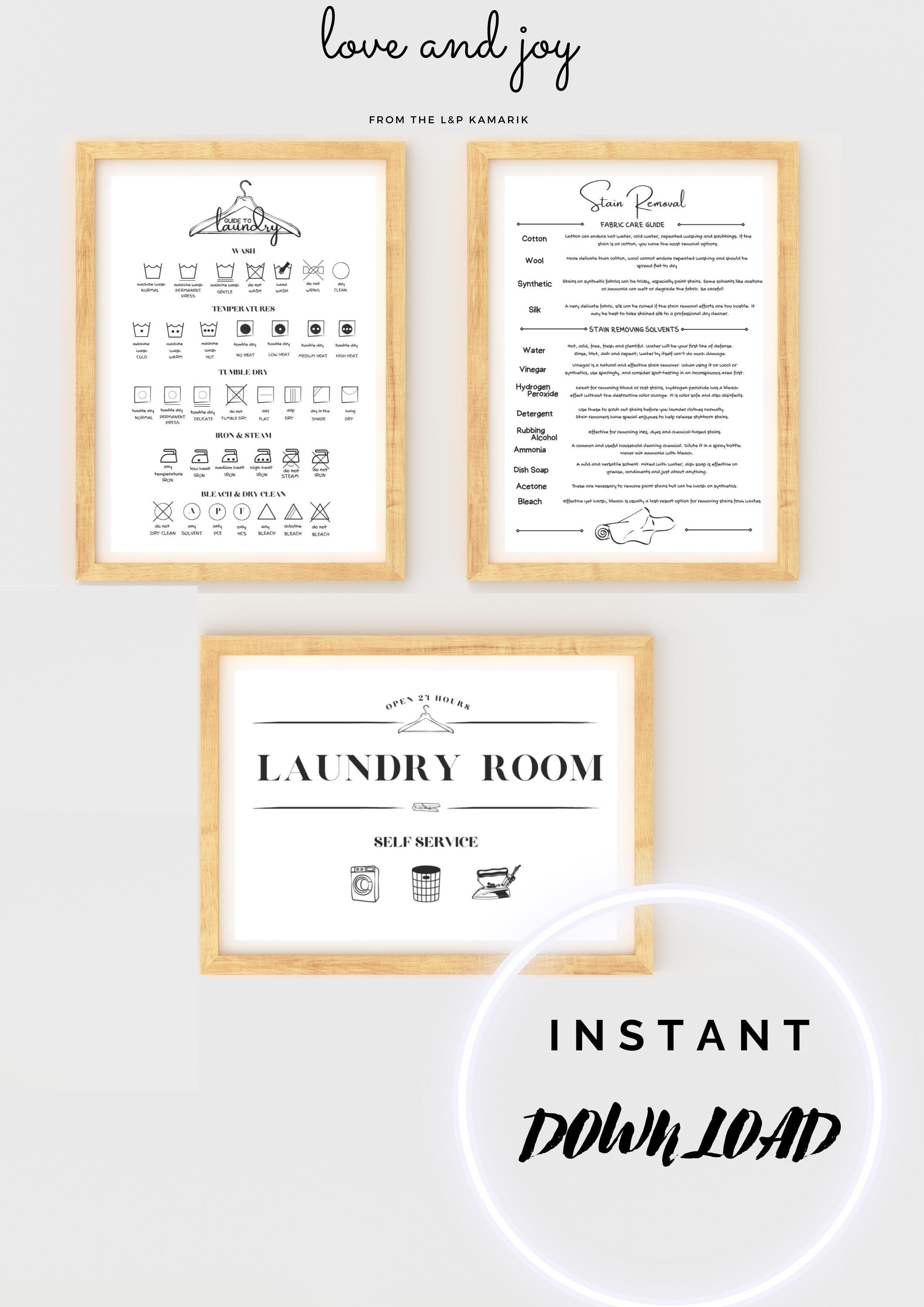 Laundry Sign, Laundry Printable Art, Laundry Print, Laundry Room Decor ...