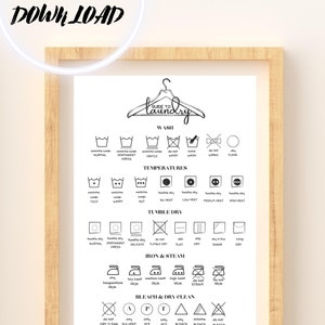 Laundry Sign, Laundry Printable Art, Laundry Print, Laundry Room Decor ...