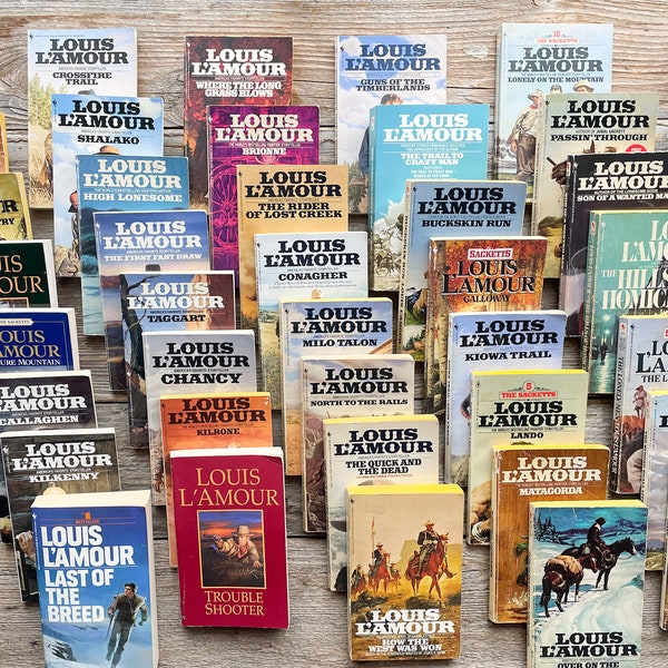 Louis L’amour Books - Etsy