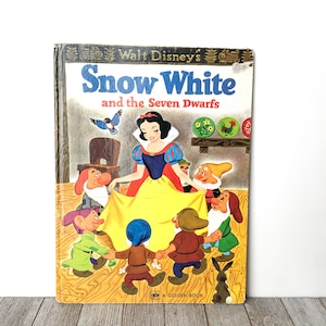 Walt Disney Snow White and the Seven Dwarfs | A Golden Book | Oversized Hardcover | 1979 | Snow White