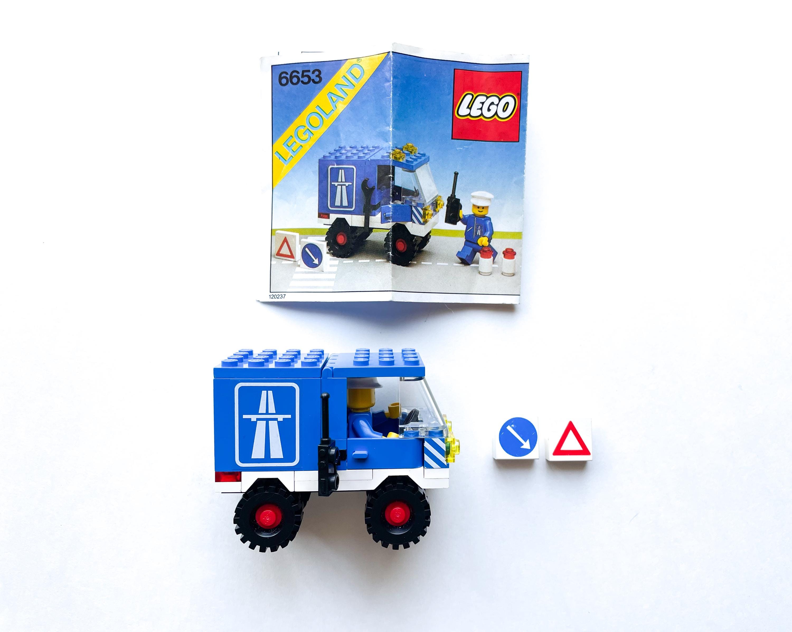 Vintage Lego Truck 6653 | Blue Highway Maintenance Vehicle | Lego