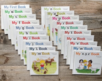 Moncure Letter Readers Books Set of 19 | My First Steps to Reading | by Jane Belk Moncure | Hardcover | Home School