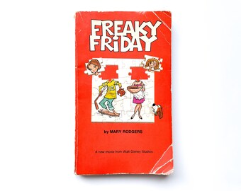 Libro de Freaky Friday / de Mary Rodgers / 1972 / Tapa blanda / Película de Walt Disney