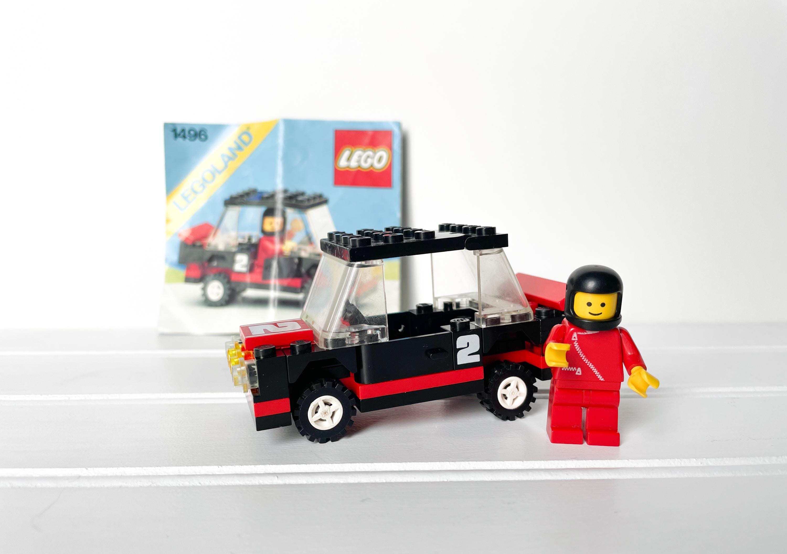 Vintage Lego Racer Lego Item 1496 | Black and Red Race Car | Lego