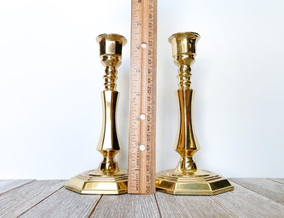 Vintage Brass Candlesticks Set of 2 7 Brass Candle Holders Brass Candle  Sticks Candleholders Wedding Decor -  Canada