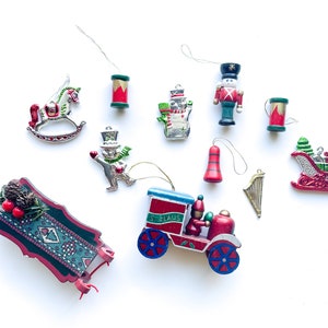 Vintage Christmas Tree Ornaments Set of  11 | Assorted | Vintage Ornaments | Ornaments | Vintage Christmas