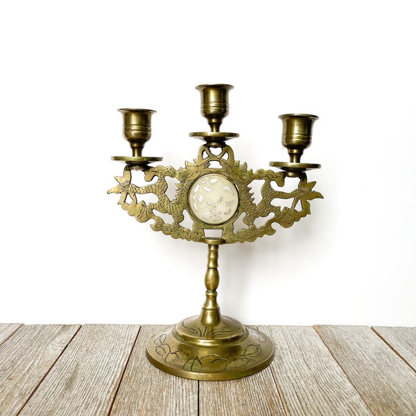 Vintage Brass Candelabra | Candle Holders | Candle Sticks | Wedding Candlesticks | Candleholders | Wedding Decor