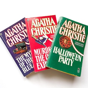 Agatha Christie Books Set of 2 | Murder on the Orient Express | The Mystery of the Blue Train | Hallowe’en Party  | Paperback