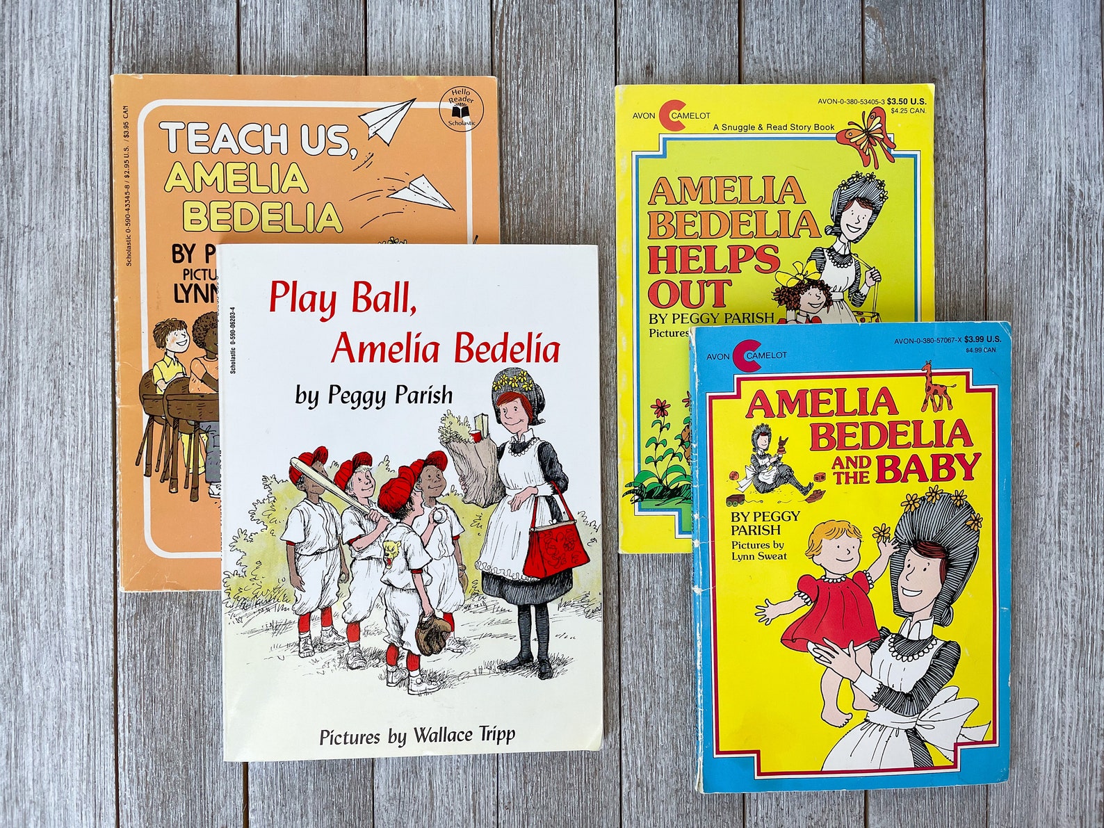 Amelia Bedelia Set of 4 books by Peggy Parish Teach Us | Etsy