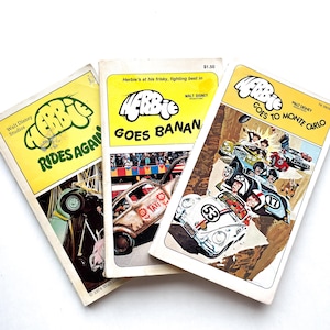 Herbie Books Set of 3 | A Herbie Rides Again | Adapted by Mel Cebulash from the Walt Disney motion picture | 1974 | Paperback