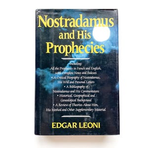 Nostradamus and His Prophecies | by Edgar Leoni | 1982 | Hardcover Book