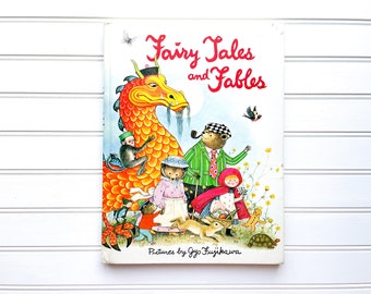 Fairy Tales and Fables | Pictures by Gyo Fujikawa | 1982 | Grosset & Dunlap Book | Hardcover