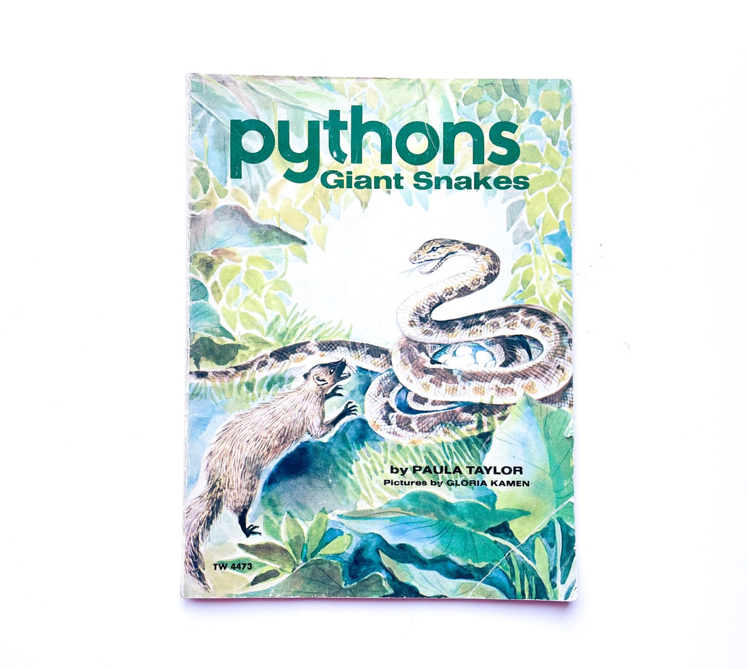 Pythons Giant Snakes Book | by Paula Taylor | 1979 | Paperback - Etsy