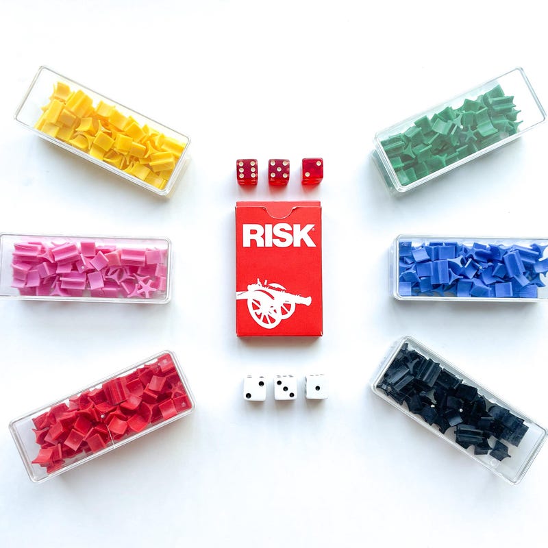 Classic Risk Pieces Risk Game Pieces - Etsy