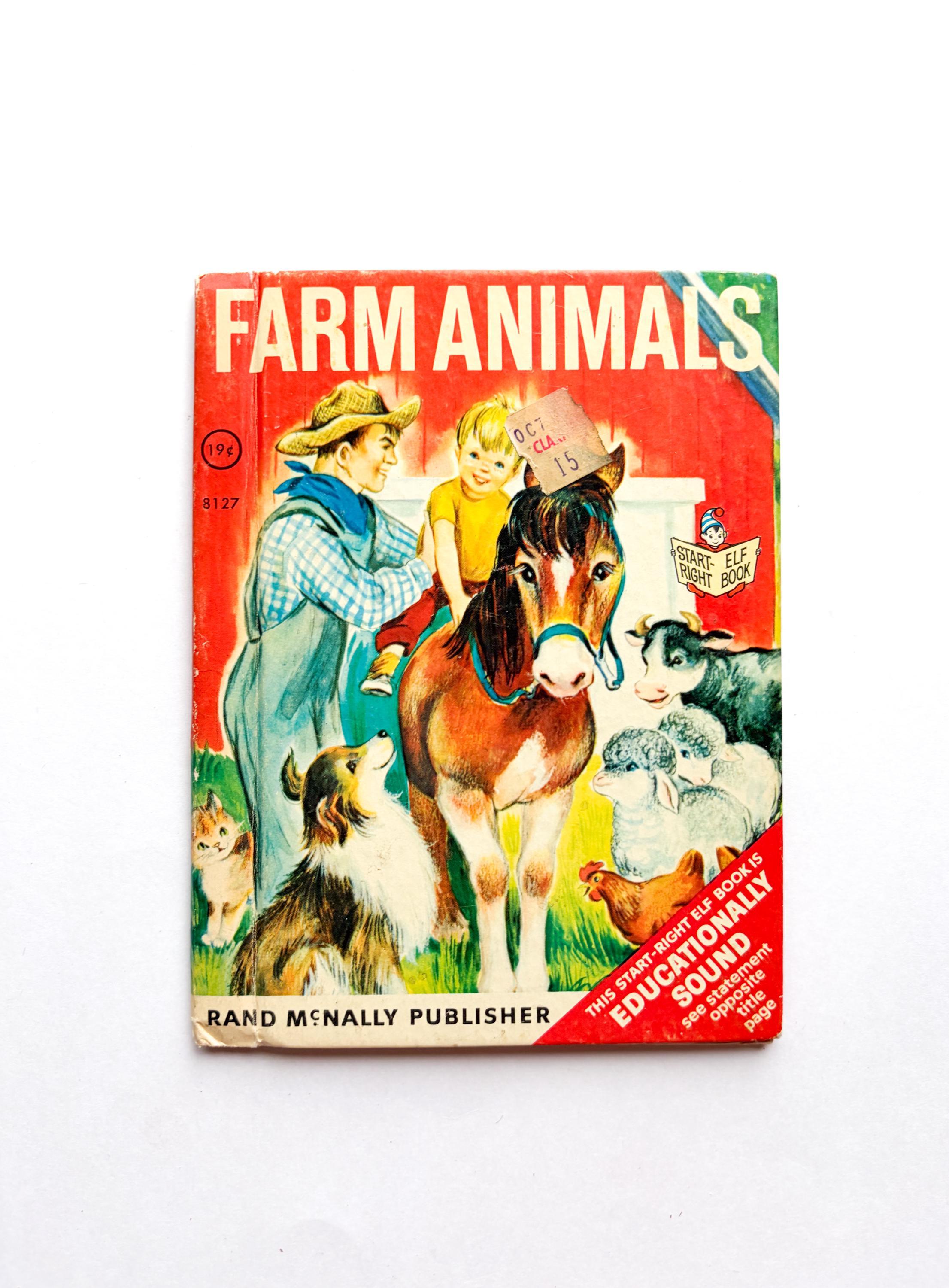 Farm Animals | A Rand Mcnally Junior Elf Book | 1966 | by Naoma