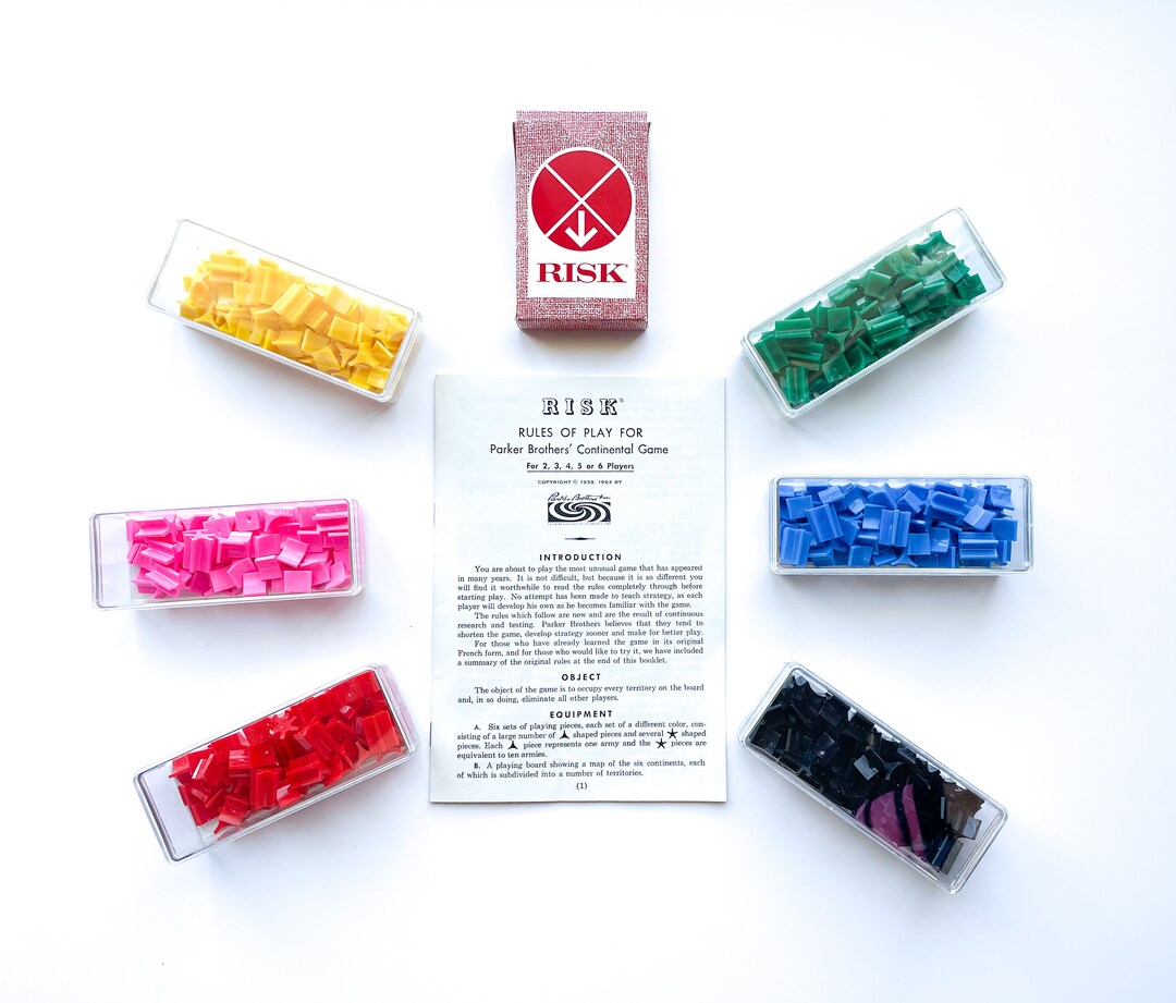 Vintage Risk Game Pieces 1968 Replacement Pieces Parker Etsy