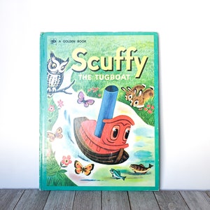 Scuffy the Tugboat | 1974 | A Golden Book | Oversized | vintage children’s book | Hardcover