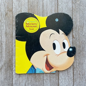 Walt Disney’s Mickey Mouse Book | A Golden Shape Book | 1978 | Illustrated by Al White | Golden Press | Paperback