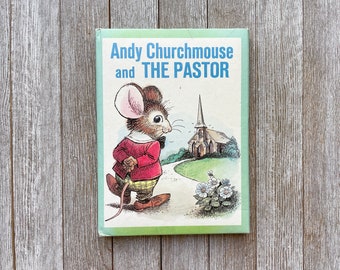 Andy Churchmouse and the Pastor | By Ruth Harley | Hardcover | Vintage Children's Book