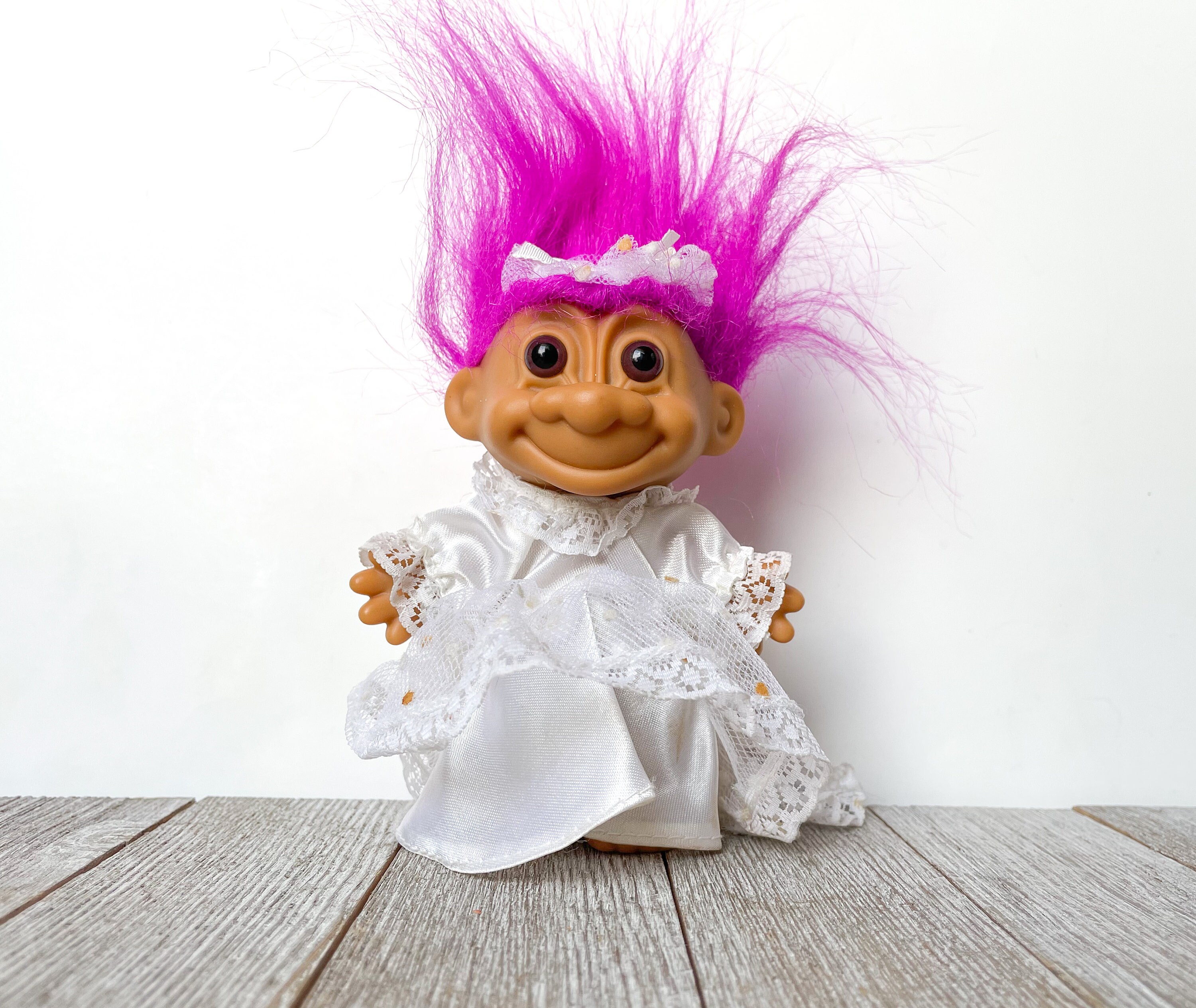 White Hair Troll Etsy