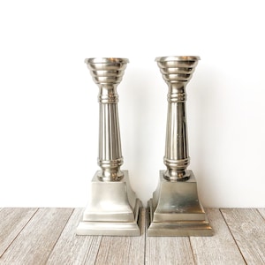 Vintage Lacquered Brass Candlesticks Set of 2 | Brass Candle Holders | Brass Candle Sticks | Candleholders | Wedding Decor | Made in India