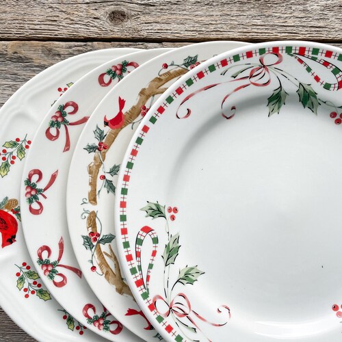 Better Homes Gardens Twelve 12 Days of Christmas Porcelain Salad Plate”10,11,12” 