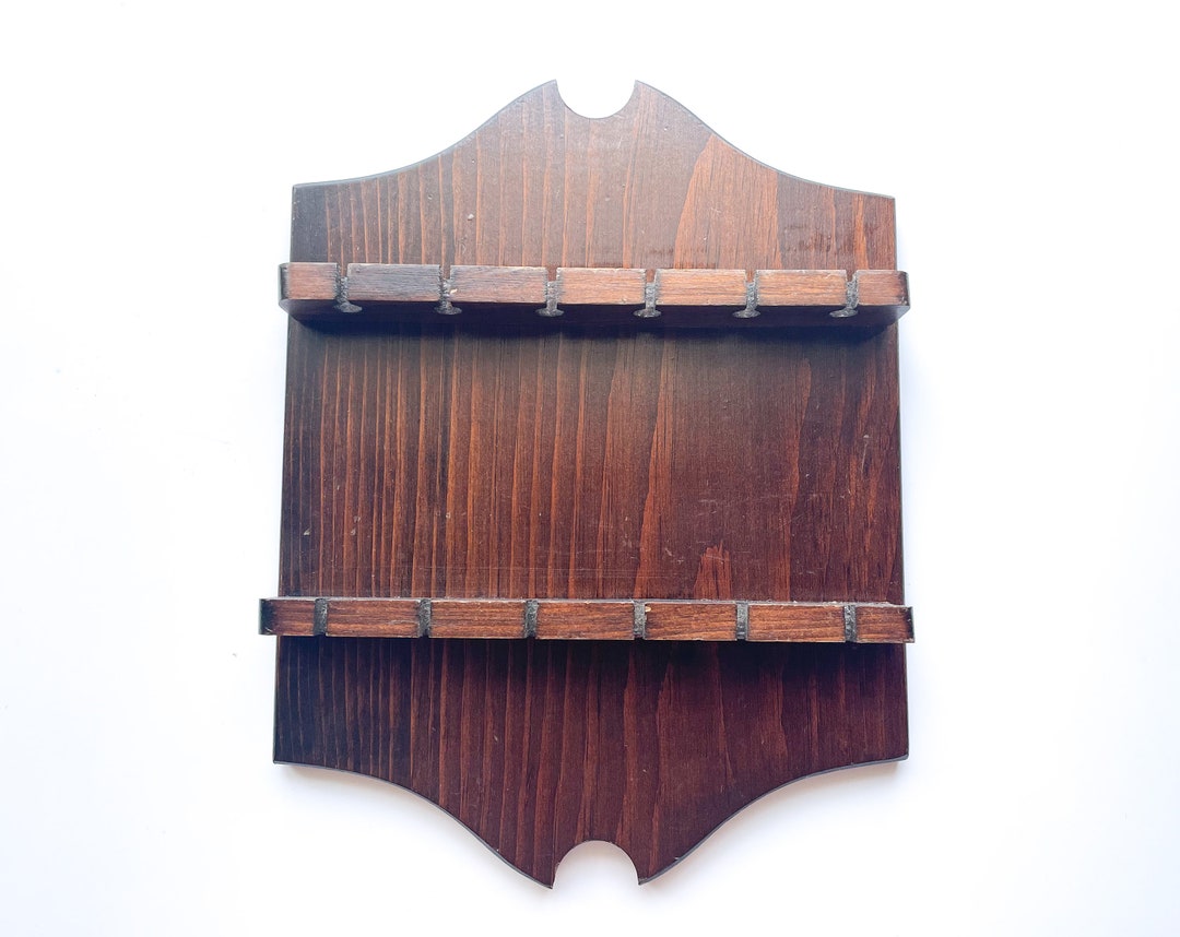 Vintage Wooden Spoon Rack Holds 12 Spoons Spoon Storage Collectible Spoons Spoon Display Vintage